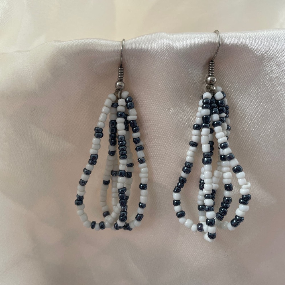Vintage Beaded Dangle Earrings